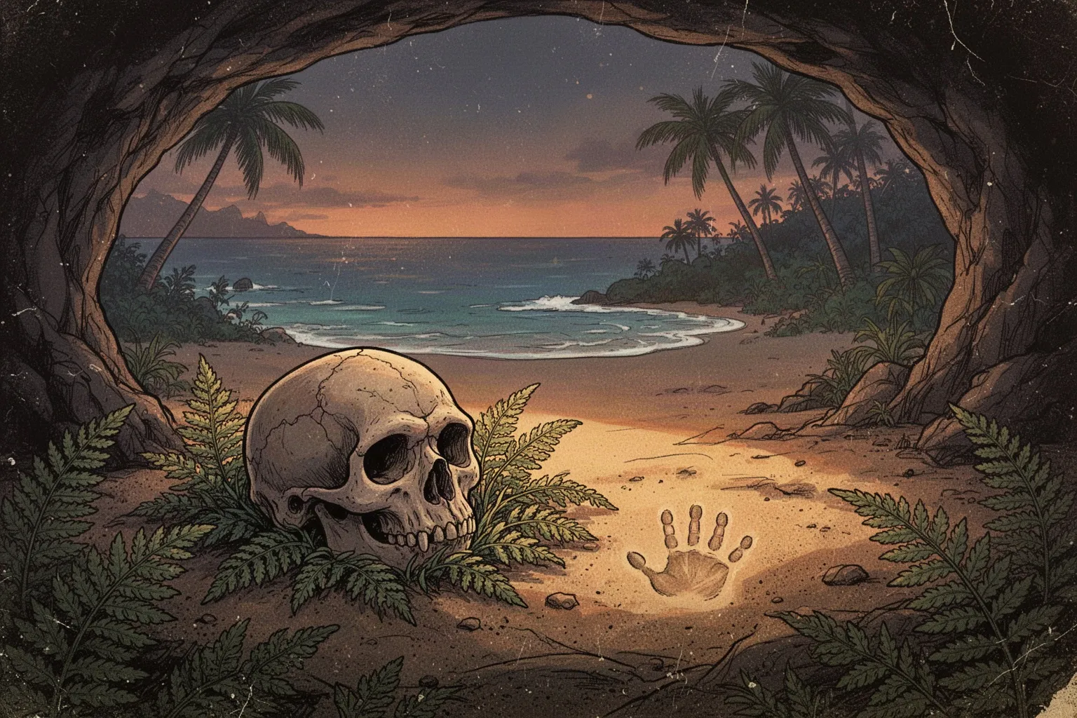 Реконструкция черепа младенца Homo erectus с заметными деформациями, указывающими на длительное лежачее положение без возможности перевернуться.